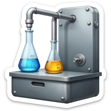 Secretive lab in a deserted place sticker