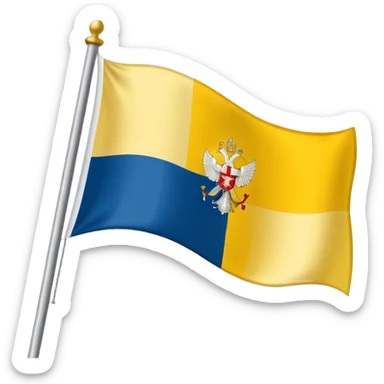 Vatican city flag sticker