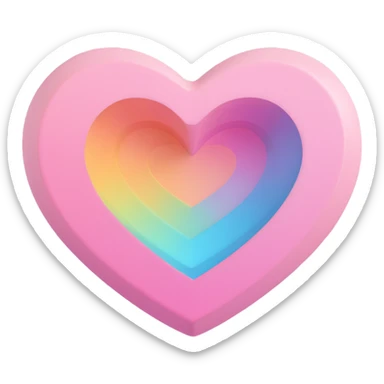 Instagram icon pastel pink and heart sticker