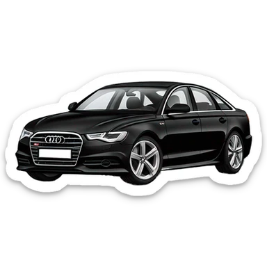 Audi A6 black sticker