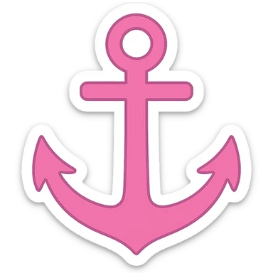 pink anchor, no background sticker