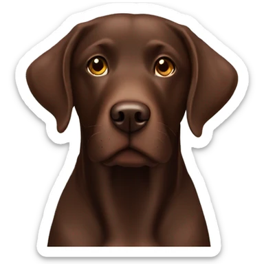 chocolate lab sticker