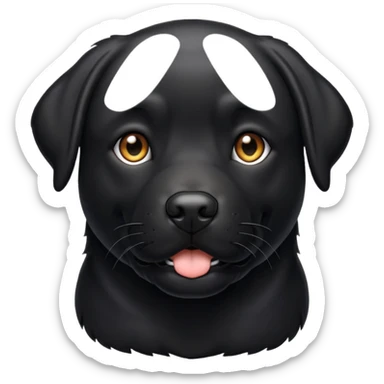 Black Labrador sticker