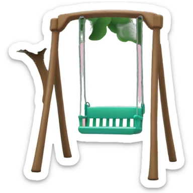 a swing from a childrens playpark sticker