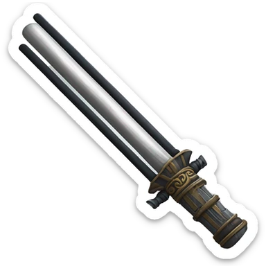 Lightsaber and Elder Wand crossed sticker