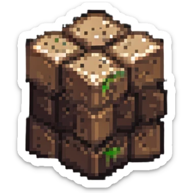 minecraft dirt block sticker