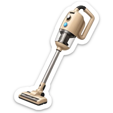 glossy beige stick vacuum sticker