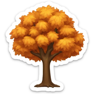 Autumn tree sticker
