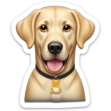 male blonde labrador dressed as mickey mouse sticker