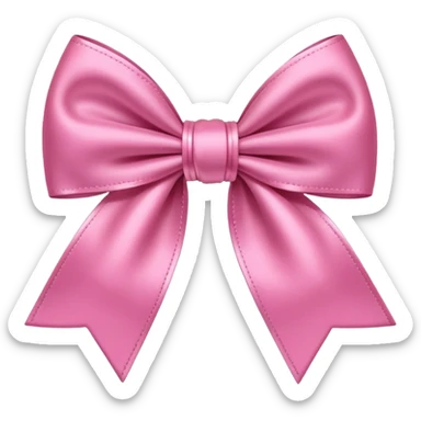 pretty pink bow sticker