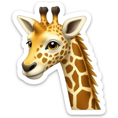 geo girafe sticker