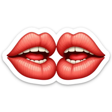 Lips stitched shut  sticker