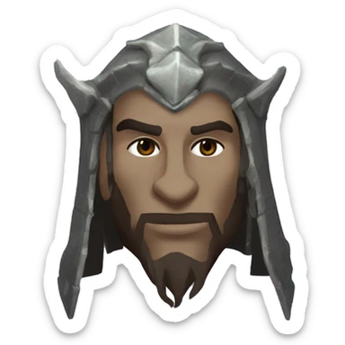 Skyrim Dragonborn Giga Chad sticker