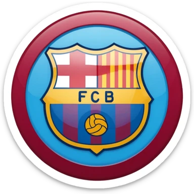Make a logo of fc Barcelona football team sticker