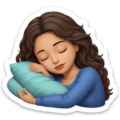 Latina baddie sleeping sticker