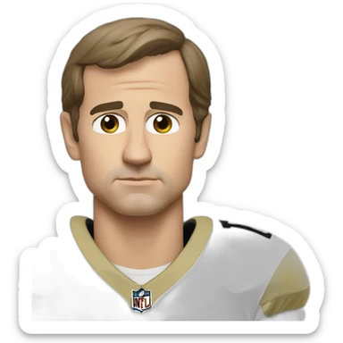 sad drew brees sticker