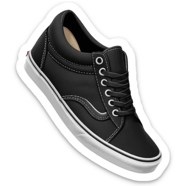 Vans shoes black sticker