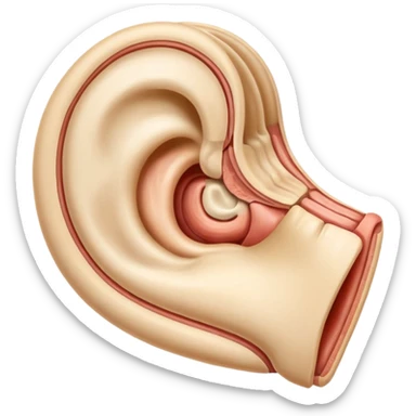 ear anatomy sticker