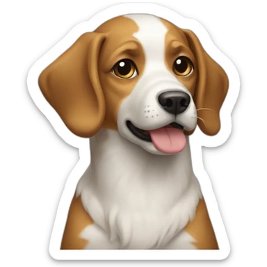 Dog on dog on dog on dog sticker