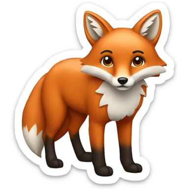 Fox sticker