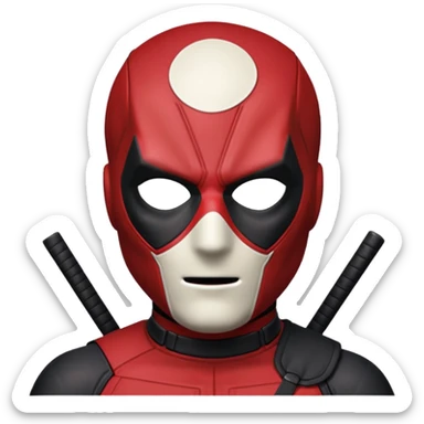 deadpool face sticker