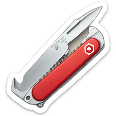 swiss army knife with one blade sticker