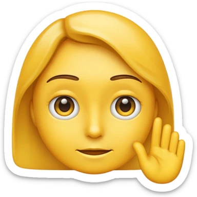 Emoji side eying someone or judging them. sticker