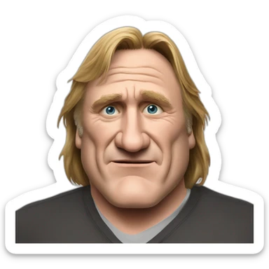 Gerard Depardieu with snus from dota sticker