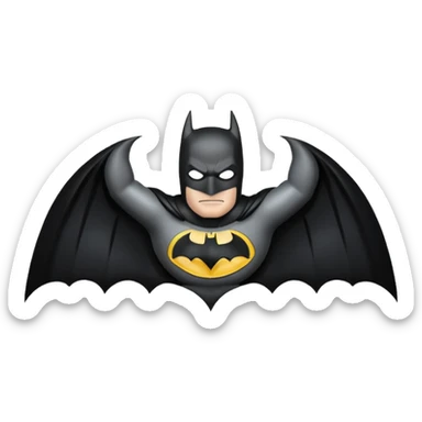 Batman logo. Full black sticker