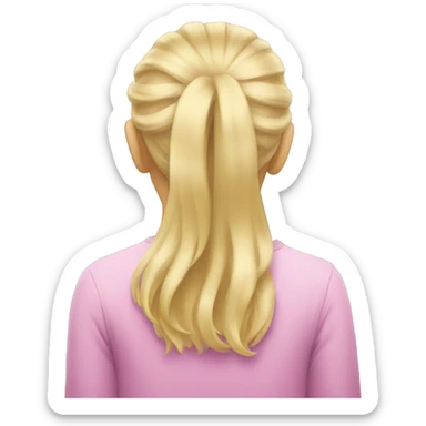 blonde hair rear sticker