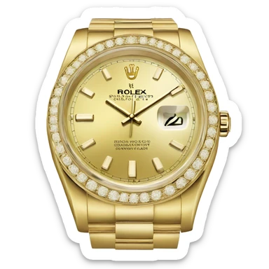 Gold Rolex  sticker