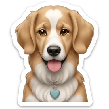 Chien avec des jumelles  sticker