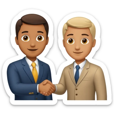 Can you create a six seven emoji with a man shaking his hands  sticker