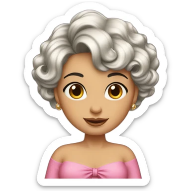 rich pregnant lady short 4c hair mid 20’s sticker