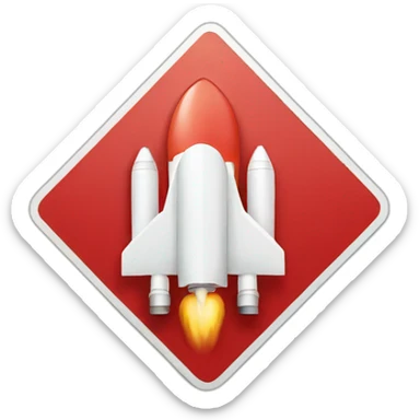 sign no entry for rockets sticker