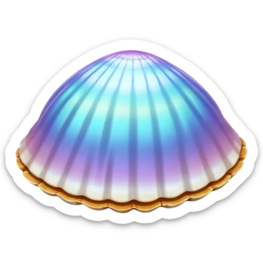 Beach shell sticker