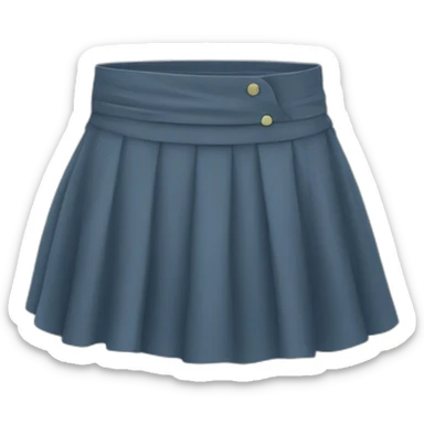 small skirt lifted by strong wind sticker