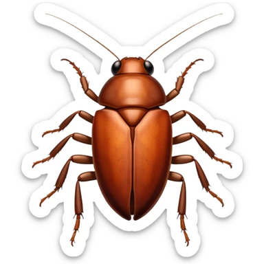 Cockroach With Big Eyelashes sticker