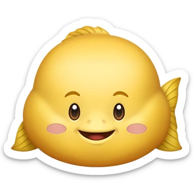 En grå Abbor fisk sticker