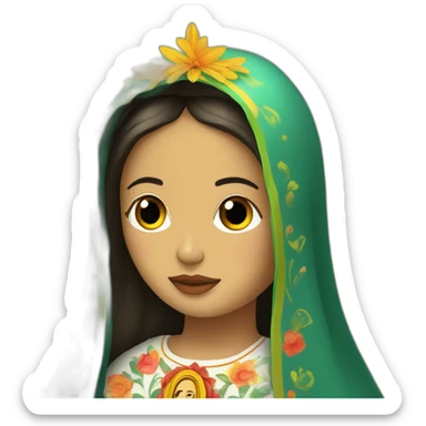 virgen de guadalupe sticker