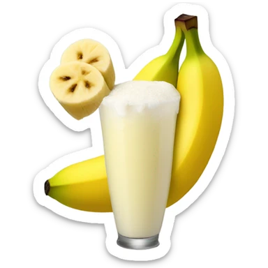 Banana drinking pina colada  sticker