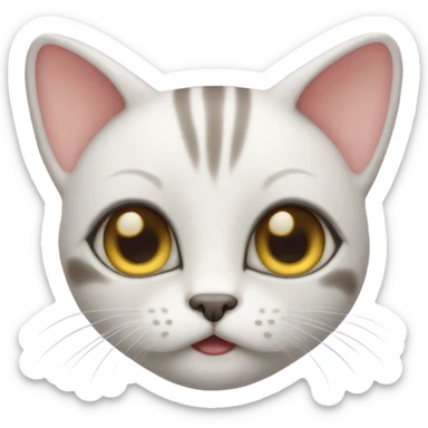 Siam Cat with cute eyes sticker