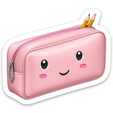 light pink pencil case sticker