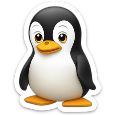 Un pingouin en colère  sticker