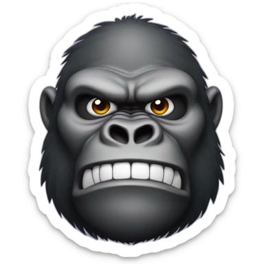 Big Buff Gorilla smirking sticker