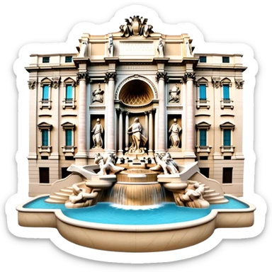 Trevi Fountain sticker