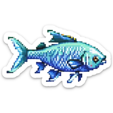 thin fish sticker