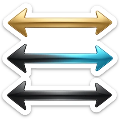 Music arrow Play buttons black sticker