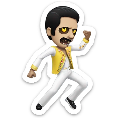 freddie mercury zombie dancing sticker