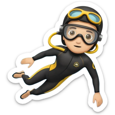 scuba diver sticker